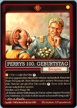 Promokarte Perrys 100. Geburtstag